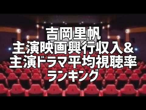 吉岡里帆主演映画興行収入&主演ドラマ平均視聴率ランキング