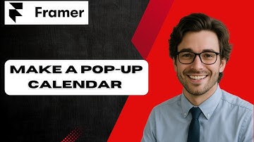 How To Make a Pop-Up Calendar in Framer (full guide)