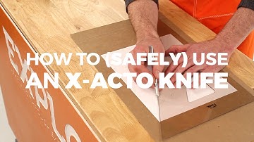 How To (Safely) Use An X-Acto Knife