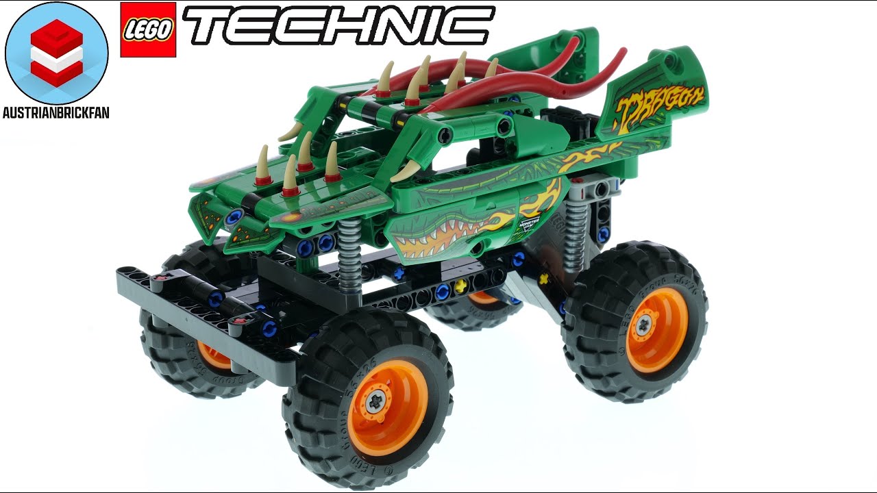 LEGO Technic 42149 Monster Jam Dragon - LEGO Speed Build Review 