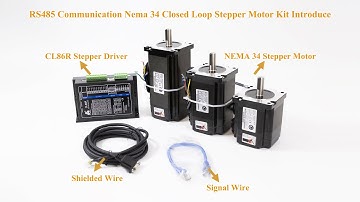 🔥JSS MOTOR Hot Sale! RS485 Communication Nema 34 Closed Loop Stepper Motor kit!