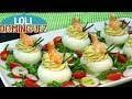 Receta de Huevos rellenos con gambas y mi truco para pelar los huevos. Loli Domínguez - Semana Santa