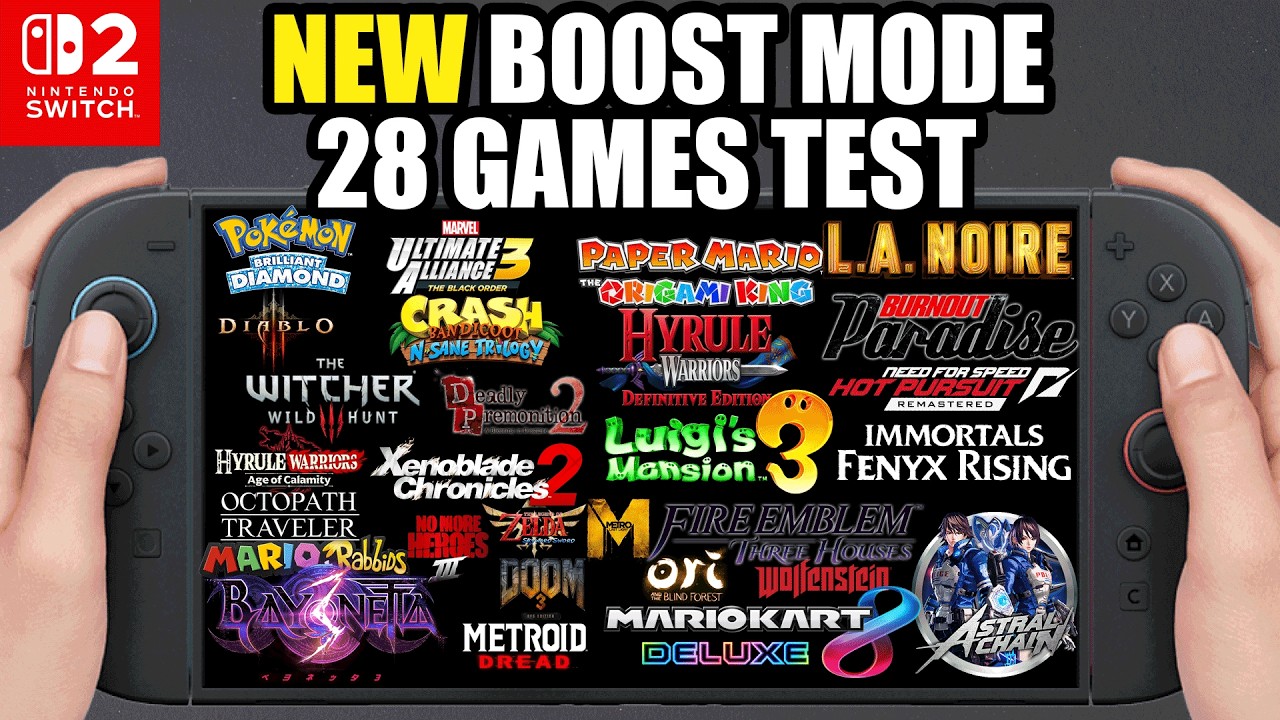 SWITCH 2 BOOST MODE TESTED - 28 GAMES - YouTube