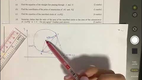 HKDSE 2022 Math paper 1 - #19  Equations of St  line and circle