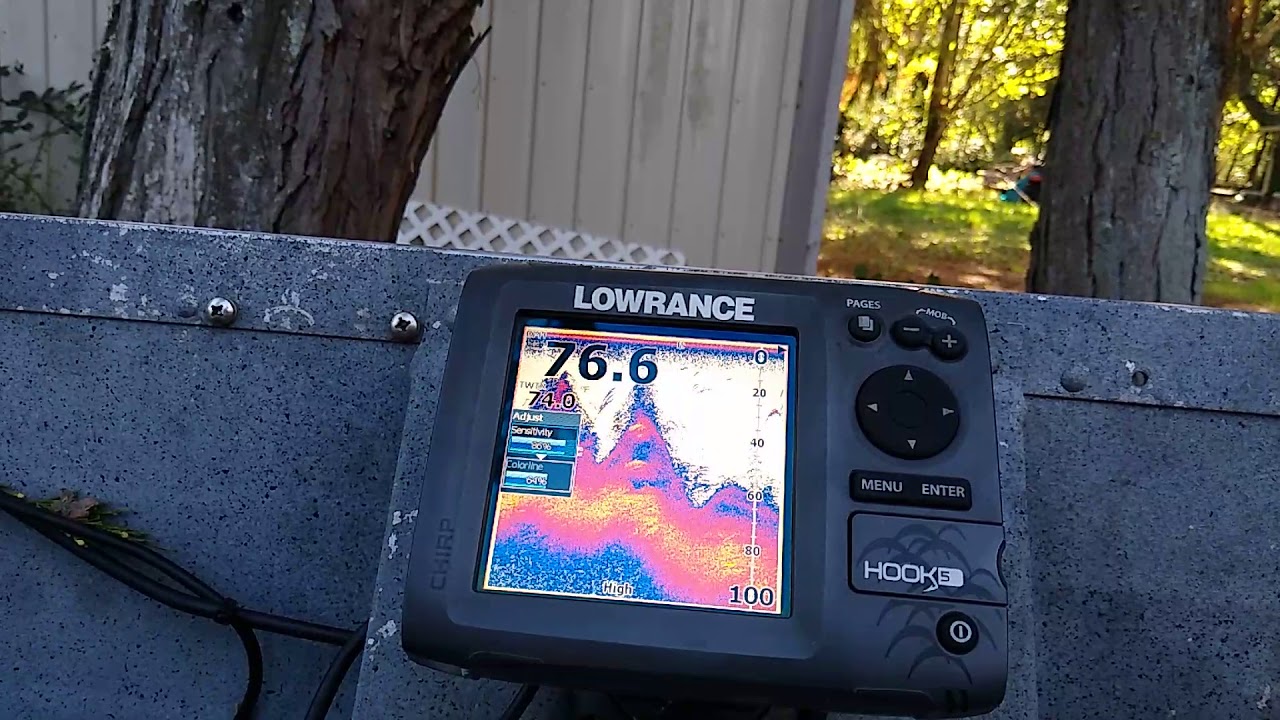 Lowrance Hook 5 Sensitivity Setting