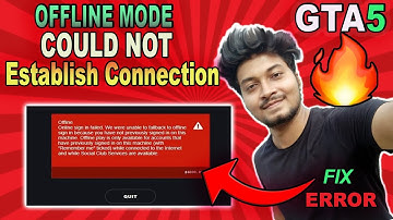 offline mode could not establish connection FIX ll #GTA 5 OFFLINE MODE ERROR FIX ll borntoplaygames