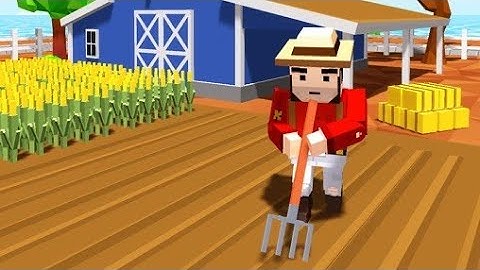 Texan wants to finish all the work on his own - Blocky Farming and Racing Simulator | game play 4K