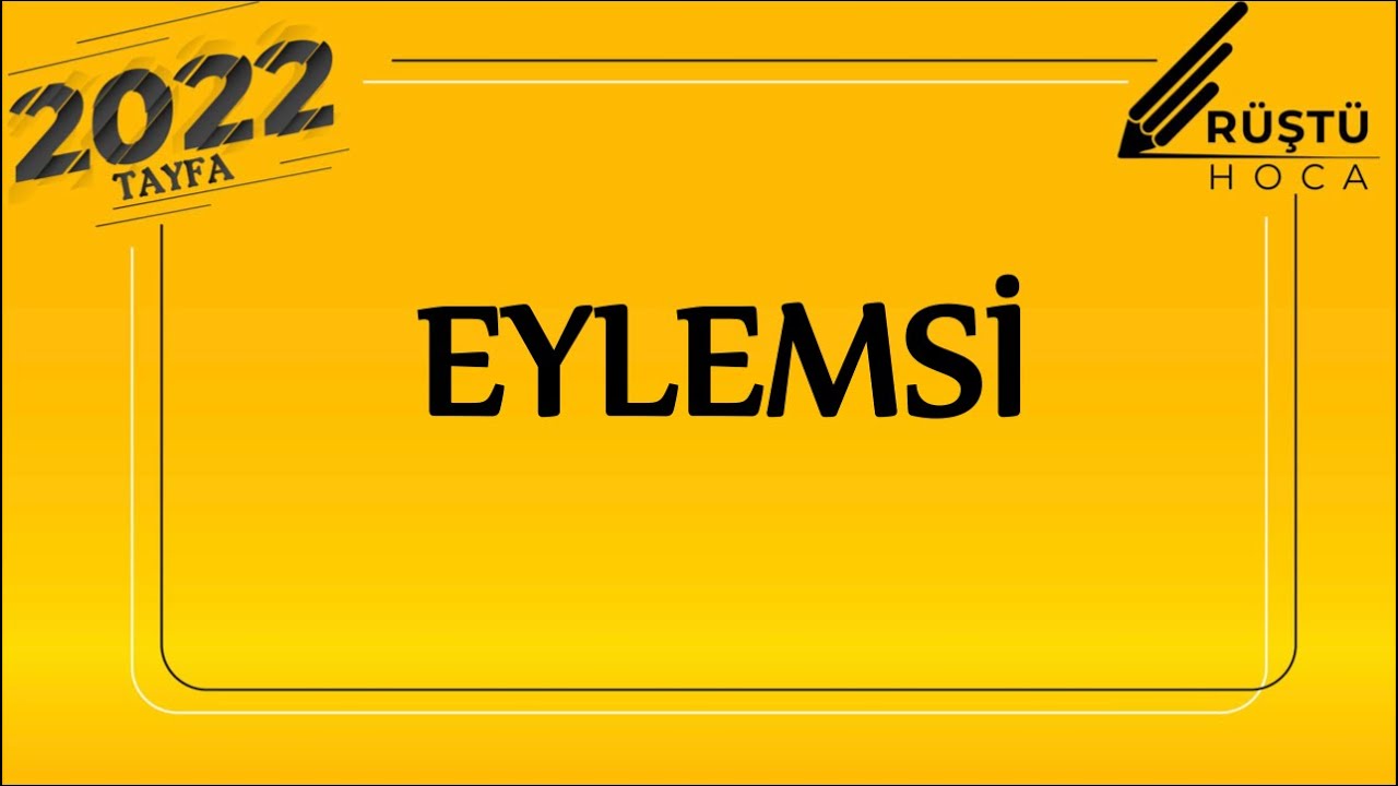 36) Eylemsi / RÜŞTÜ HOCA