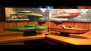 Stealthwake and Shockwave RC boat comparison