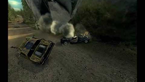 awesome multiple crash in flatout 2