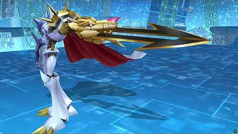 CresGarurumon + MetalGarurumon evolve OmegamonCMM and Skill.: Digimon Cyber Sleuth Mod