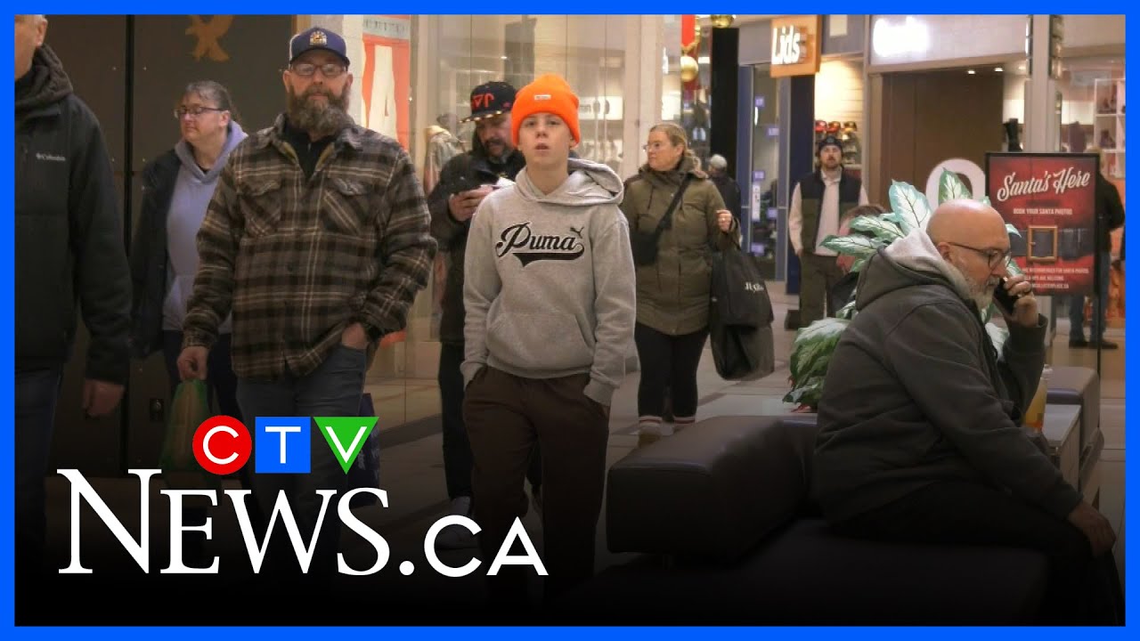 Last minute holiday shoppers head to the malls