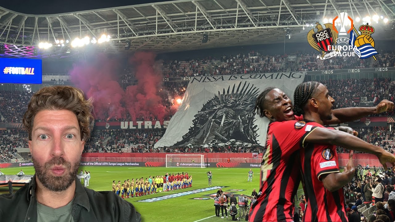 Ambiance de folie à l'ALLIANZ RIVIERA🔥 et des regrets ! Vlog EUROPA LEAGUE OGC NICE - REAL SOCIEDAD