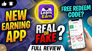 Learn&Earn App | New Earning App 2026 | Free Redeem Code | Learn&Earn App Real Or Fake screenshot 5