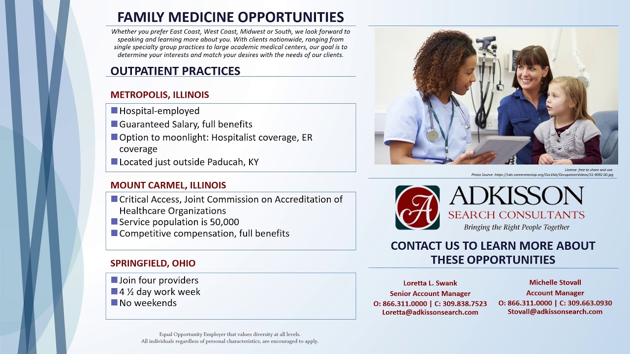 Adkisson's Family Medicine Opportunities YouTube