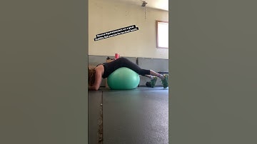 Reverse Hyperextensions on the Stability Ball #stabilityball #lowbackexercises