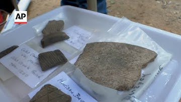 Archaeologists saving artifacts from12,000 years ago