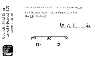 Bounds: Find Error Interval (Nearest 10) (Grade 5) - OnMaths GCSE Maths Revision