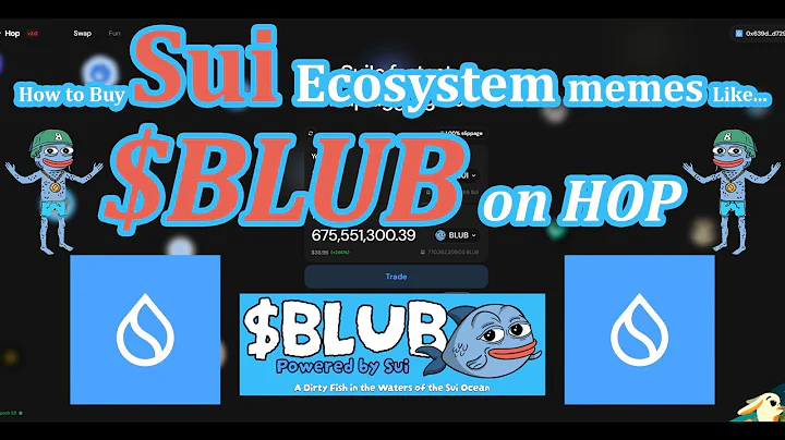 How to Swap for $BLUB Top Sui Ecosystem Meme Coin on Hop Aggregator (step-by-step guide)