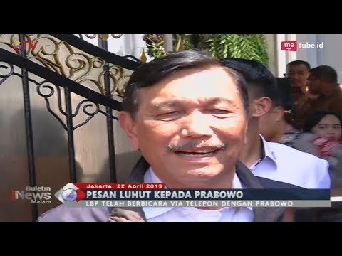 Pesan Luhut kepada Prabowo: Jangan Dengerin Pikiran yang Tak Jelas Dasarnya - BIM 22/04