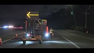10/2/25 set-up.  Close nb805 off ramp to Murray Ridge (HOT LANE) 