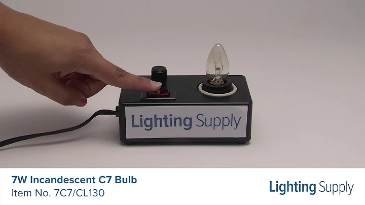 Standard 7W Incandescent C7 Bulb (7C7/CL130)