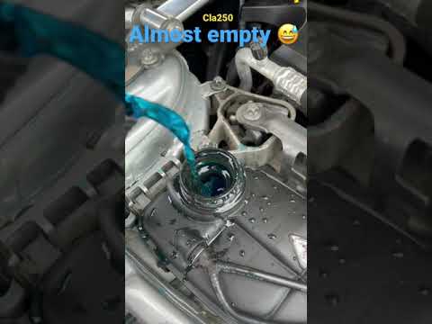 how to add coolant on Mercedes CLA 250, cla 45 it was almost empty #