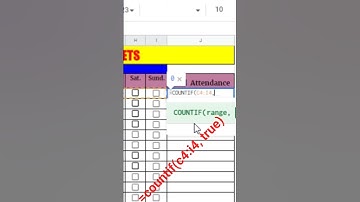 Make Attendance Sheet Online with Checkboxes Google sheet #shortvideo #viral #youtubeshorts
