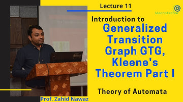 Introduction to Generalized Transition Graph GTG, Kleene