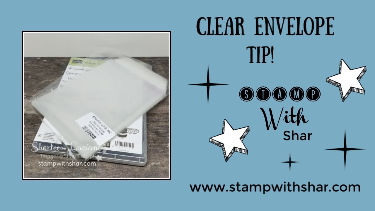 Medium Clear Envelopes - Stamp with Shar