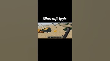 Minecraft Logic 🤔| #minecraft #gaming #minecraftlogic #1million views