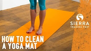 wash yoga mat