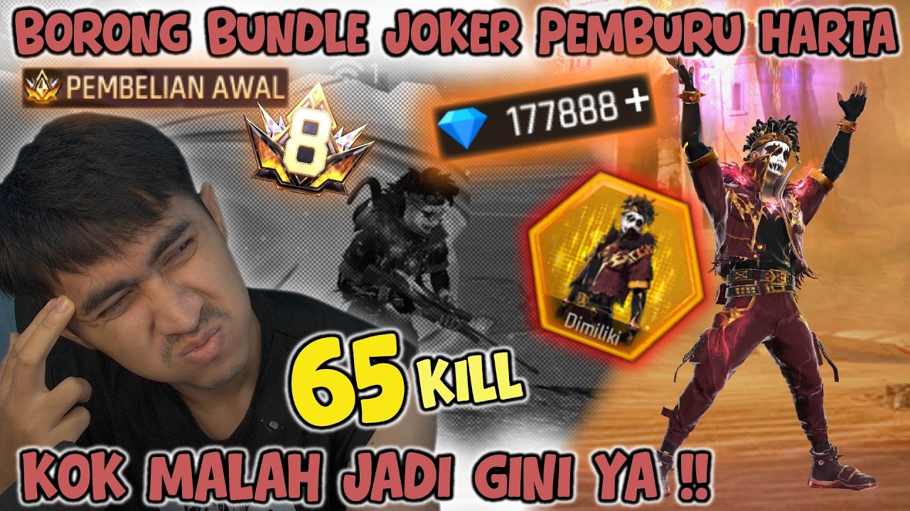 SPIN JOKER V2 PEMBURU HARTA !! 65 KILL SOLO VS SQUAD PAKE DOBLE AWM