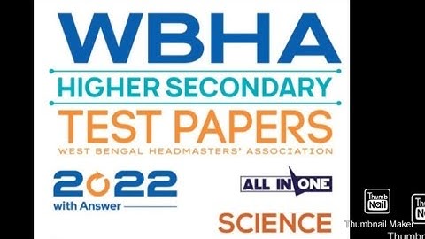 WBHA TEST PAPER // MODEL QUESTION PAPER-01 // PART-02 // WBCHSE // CLASS 12// MATHEMATICS SOLUTION