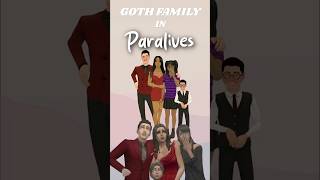 The Goth Family but in Paralives?! 🖤💋 #paralives #thesims4 #bellagoth