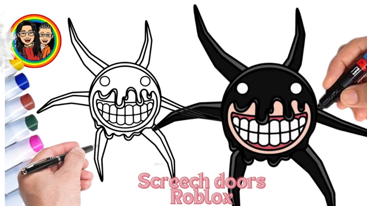 Como DESENHAR o SEEK do DOORS ROBLOX - Como DIBUJAR a SEEK de