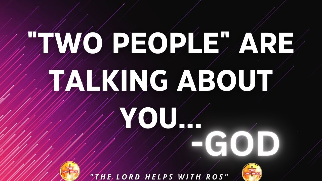 The holy spirit two people are talking about you a warning