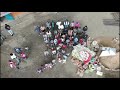 Aerial view of the world&#39;s largest Volkswagen Logo - TSI Club Nanyuki Charity Drive