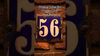 Vintage Countdown W House Numbers Slows Down Like An Old Movie Reel