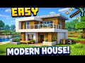 Minecraft tutorial small modern house easy to make @crafxking 