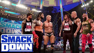 WWE - Roman Reigns, Randy Orton & Jey Uso Vs. Jimmy Uso, Braun Strowman & The Rock, Smackdown