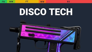 MAC-10 Disco Tech - Skin Float And Wear Preview