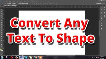 how to convert any text to shape or path in using photoshop CS6