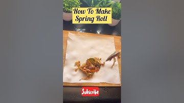 How to fold & wrap spring rolls 🤯 | easy spring rolls fold using switz sheet #shorts #shortaday #yt