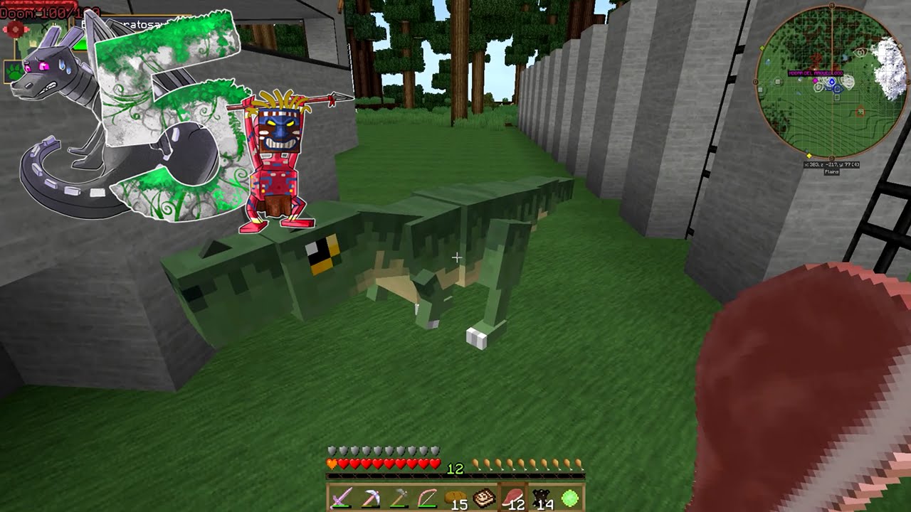 MUNDO MIANNNCRAFT: SE ME ESCAPA UN DINOSAURIO!!! - Gameplay español gameplay español transistor