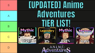 tier list legendary anime adventures