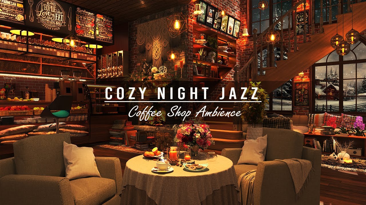 ⁣Calm Jazz Music & Cozy Coffee Shop Ambience ☕Relaxing Jazz Instrumental Music For  Study, Deep S