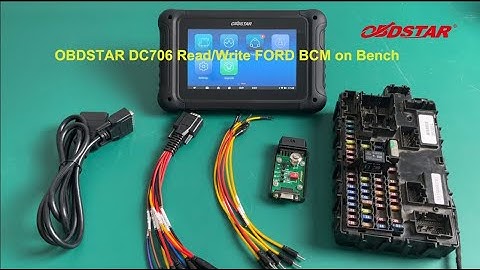 OBDSTAR DC706 Read and Write FORD BCM(LEAR MC9S12XEP768 V2) on Bench- EOBDTool.co.uk