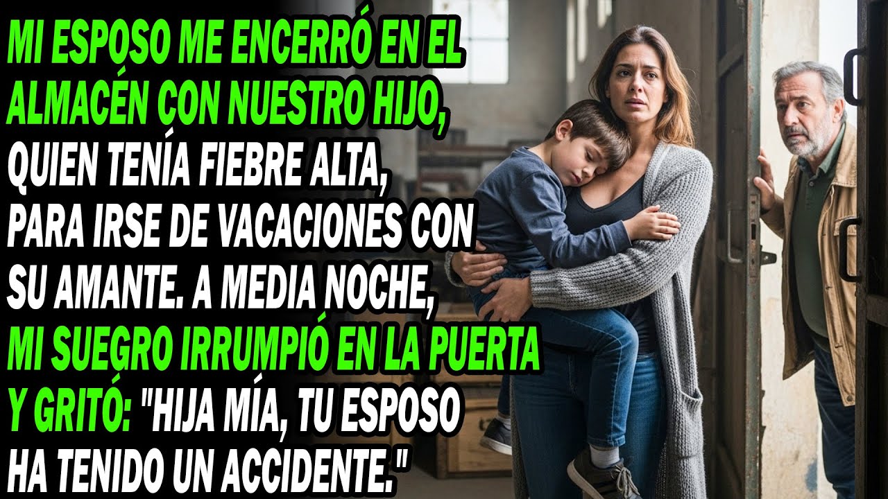 😱🚪Esposo Me Encerró Con Hijo Febril Para Irse Con Amante. A Medianoche, Suegro Rompió La Puerta Y..