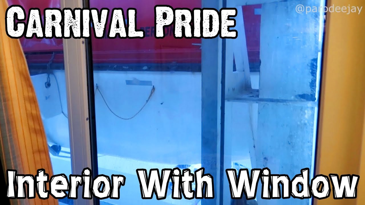 Carnival Pride Stateroom Tour - Interior With Window - Category 4K - Cabin 4147 - ParoDeeJay